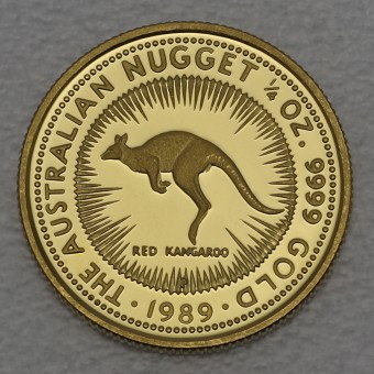 Goldmünze 1/4oz "Känguru" 1989 (PP) Australian Nugget (Australien)