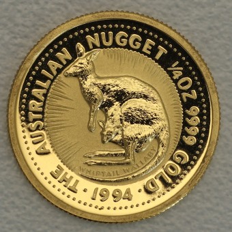 Goldmünze 1/4oz "Känguru/Nugget 1994" (Australien) 