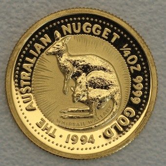 Goldmünze 1/4oz "Känguru/Nugget" 1994 (Australien)