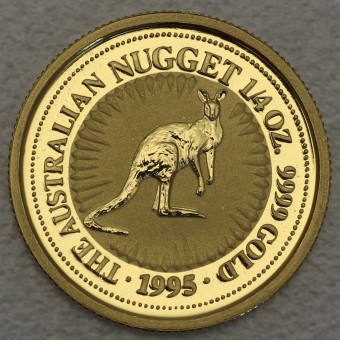 Goldmünze 1/4oz "Känguru" 1995 Australian Nugget (Australien)