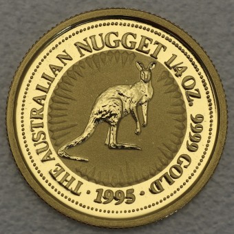 Goldmünze 1/4oz "Känguru/Nugget 1995" (Australien) 