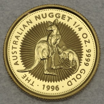 Goldmünze 1/4oz "Känguru/Nugget" 1996 (Australien)