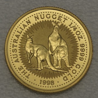 Goldmünze 1/4oz "Känguru/Nugget 1998" (Australien) 