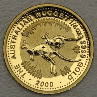 Goldmünze 1/4oz "Känguru/Nugget" 2000 (Australien)