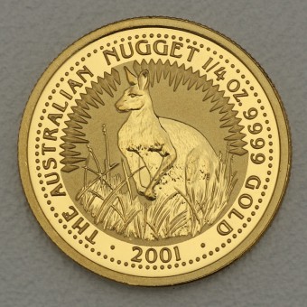 Goldmünze 1/4oz "Känguru" 2001 Australian Nugget (Australien)