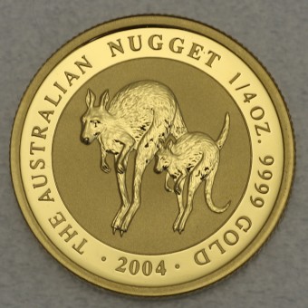 Goldmünze 1/4oz "Känguru/Nugget 2004" (Australien) 