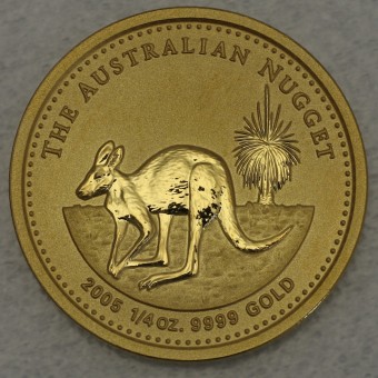 Goldmünze 1/4oz "Känguru/Nugget 2005" (Australien) 