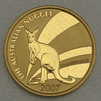Goldmünze 1/4oz "Känguru/Nugget 2007" (Australien) 