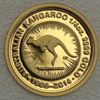 Goldmünze 1/4oz "Känguru" 2014 25. Jubiläum (Australien)