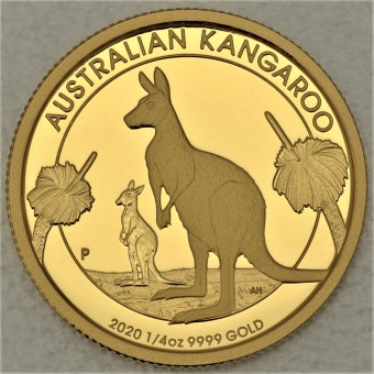 Goldmünze 1/4oz "Känguru" 2020 (PP) 