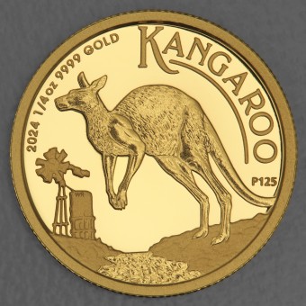 Goldmünze 1/4oz "Känguru" 2024 (PP) The Perth Mint (Australien)