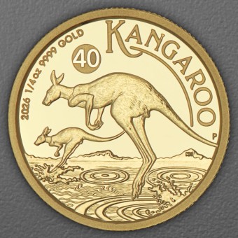 Goldmünze 1/4oz "Känguru" 2026 (PP) (Australien)