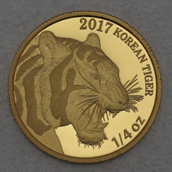 Goldmünze 1/4oz "Koreanischer Tiger" 2017 (Südkorea)