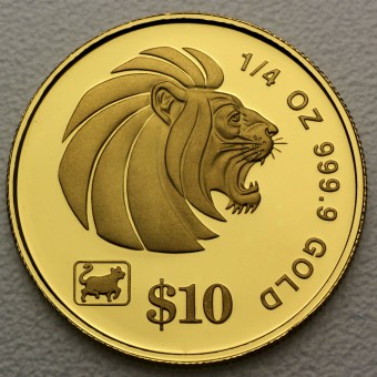 Goldmünze 1/4oz "Lion" (Singapur)