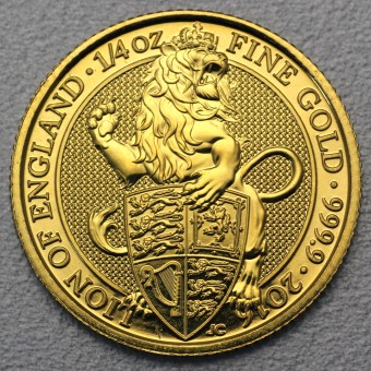 Goldmünze 1/4oz "Lion of England" 2016 The Queen's Beasts (Großbritannien)