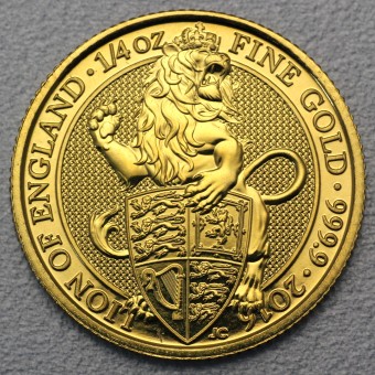 Goldmünze 1/4oz "Lion of England 2016" The Queens Beasts