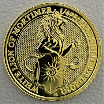 Goldmünze 1/4oz "Mortimer 2020 Queens Beast" 