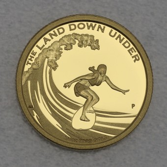Goldmünze 1/4oz "Ocean and Surf" 2013 Land down under (Australien)