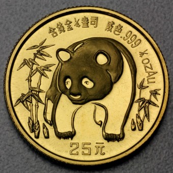 Goldmünze 1/4oz "Panda" 1986 (China)