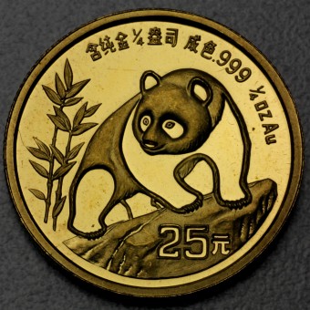 Goldmünze 1/4oz "Panda - 1990" (China) 