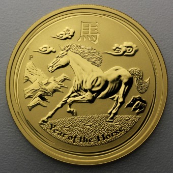 Goldmünze 1/4oz "Pferd" 2014 Lunar II – Year of the Horse (Australien)