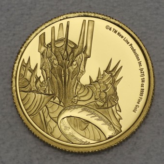 Goldmünze 1/4oz "Sauron" 2021 (PP) Der Herr der Ringe (Niue)