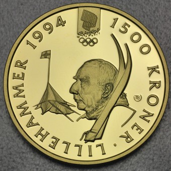 Goldmünze 1500 Kroner "Amundsen" 1993 (Norwegen)