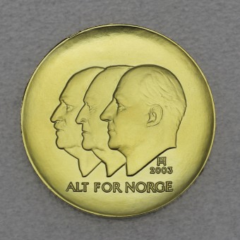 Goldmünze "1500 Kroner-2003" (Norwegen) Dissolution of the Union 1905 - 2005