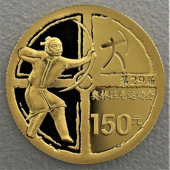 Goldmünze "150 Yuan 2008 - Bogenschießen" (China) 