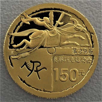 Goldmünze "150 Yuan 2008 - Reitsport" (China) 