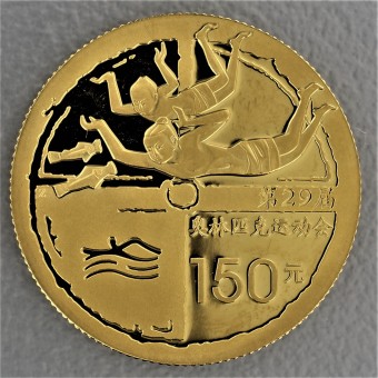 Goldmünze "150 Yuan 2008 - Schwimmen" (China) 