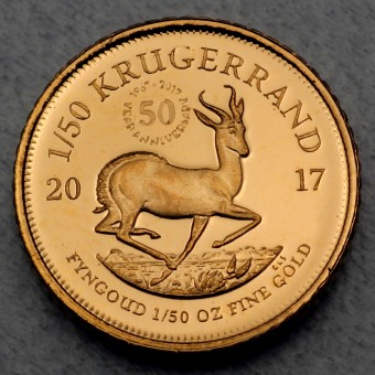 Goldmünze 1/50oz "Krügerrand 2017" (50. Jubiläum) 