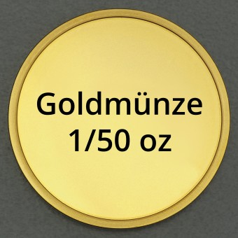 Goldmünze 1/50oz "Resale" (div. Hersteller) 