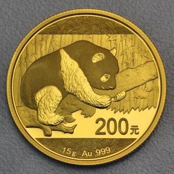 Goldmünze 15g "Panda" 2016 (China)