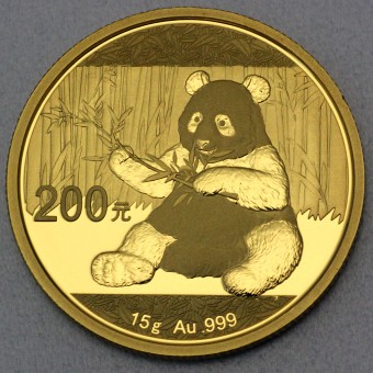 Goldmünze 15g "Panda" 2017 (China)