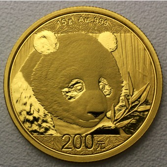 Goldmünze 15g "Panda - 2018" (China) 