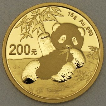 Goldmünze 15g "Panda - 2020" (China) 