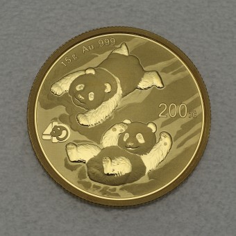 Goldmünze 15g "Panda - 2022" (China) 