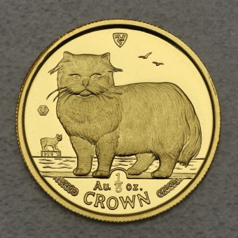 Goldmünze 1/5oz "Persian Cat" 1989 Cats (Isle of Man)