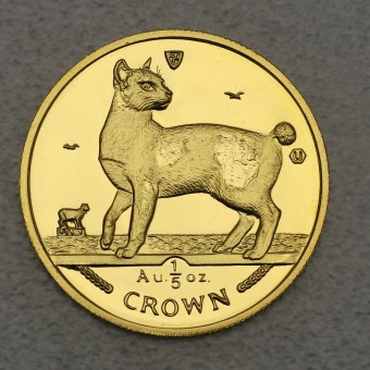 Goldmünze 1/5oz "Japanese Bobtail Cat" 1994 Cats (Isle of Man)