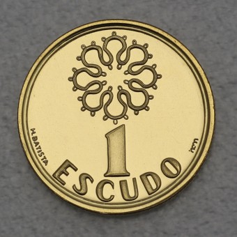 Goldmünze "1 Escudo" 2001 (Portugal)