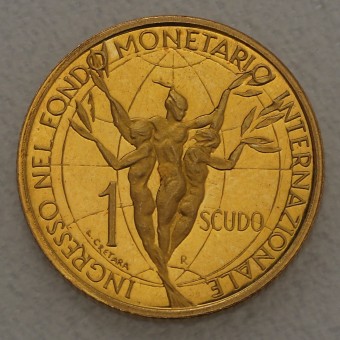 Goldmünze "1 Scudo" 1993 Internationaler Währungsfond (San Marino)