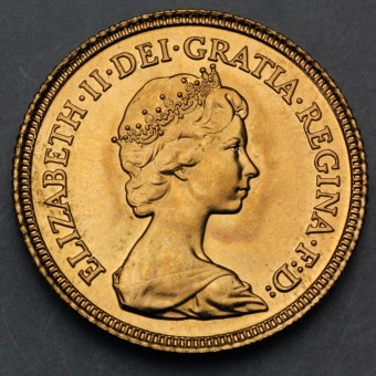 Goldmünze "1 Sovereign/Elisabeth II. 1974-1984" 