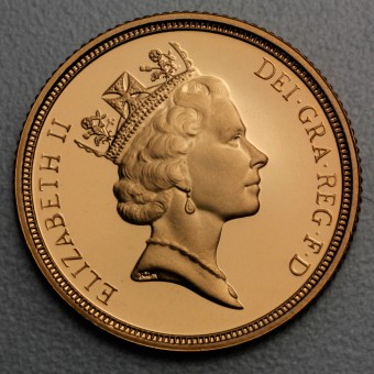 Goldmünze 1 Sovereign "Elizabeth II." 1985-1997 (Großbritannien)