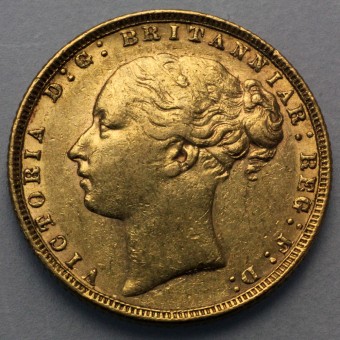 Goldmünze "1 Sovereign Victoria Jugend" 