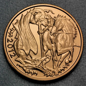 Goldmünze "1 Sovereign Elisabeth II. 2012" Diamant-Jubiläum