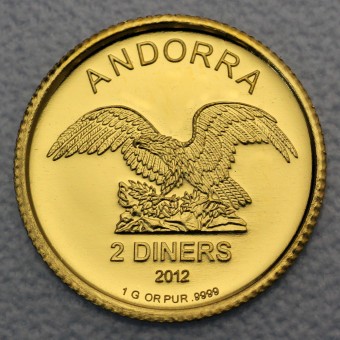 Goldmünze 1g "Andorra Eagle" 