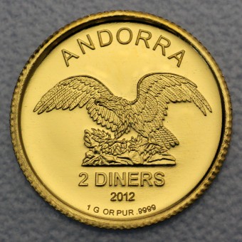 Goldmünze 1g "Andorra Eagle" verschiedene Jahrgänge (Andorra)