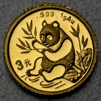 Goldmünze 1g "Panda - 1991" (China) 