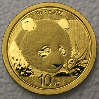 Goldmünze 1g "Panda" 2018 (China)